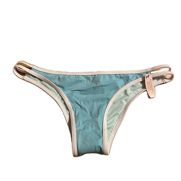 Victoria’s Secret Blue Bikini Bottom NEW Large Swim Bathing Suit - Picture 1 of 6